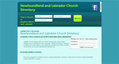 Desktop Screenshot of nl.churchdirectory.ca