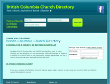 Tablet Screenshot of bc.churchdirectory.ca