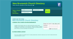 Desktop Screenshot of nb.churchdirectory.ca