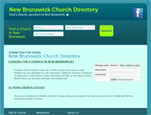 Tablet Screenshot of nb.churchdirectory.ca