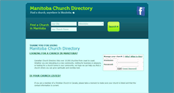 Desktop Screenshot of mb.churchdirectory.ca