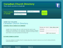 Tablet Screenshot of churchdirectory.ca